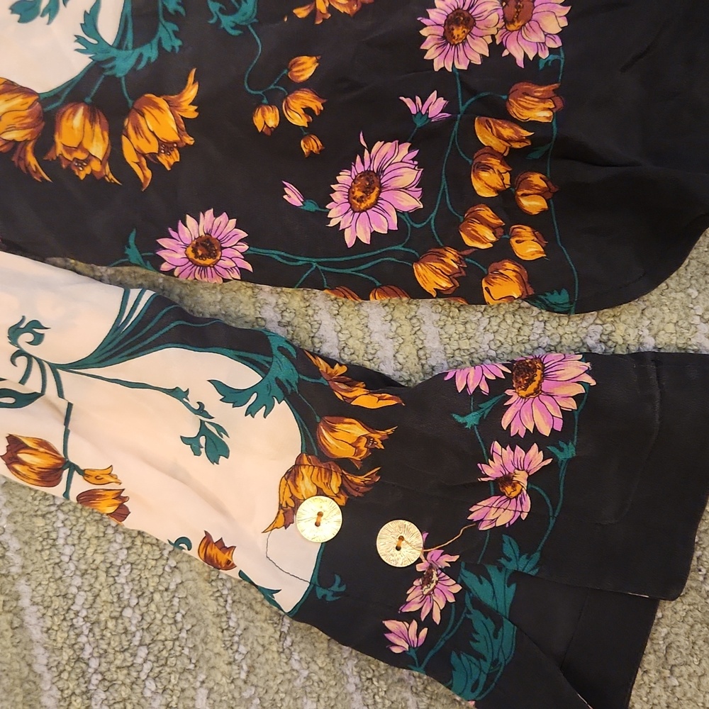 Maeve Silk Floral Top Size 4 - Picture 9 of 15